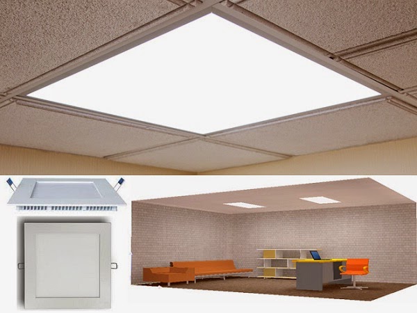 LED Panel Light fixture at office