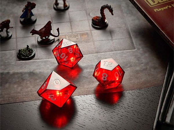 LED Dice Set critical hit led dice