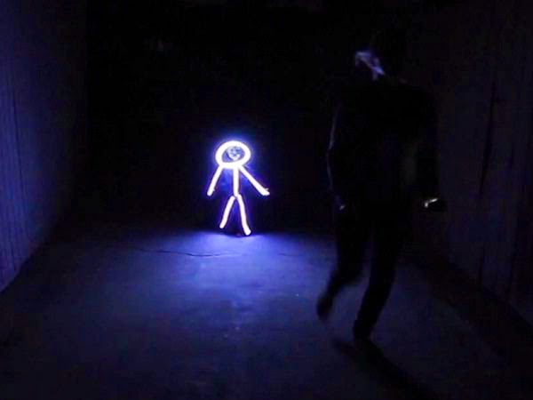 baby’s glowing stick figure Halloween costume