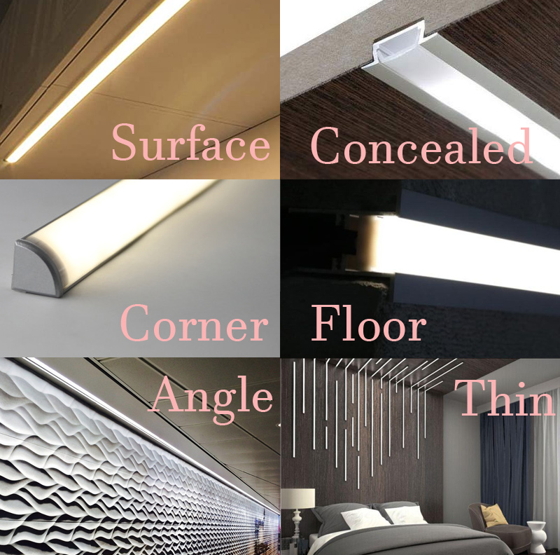 Shapes and Types of LED Profile lights